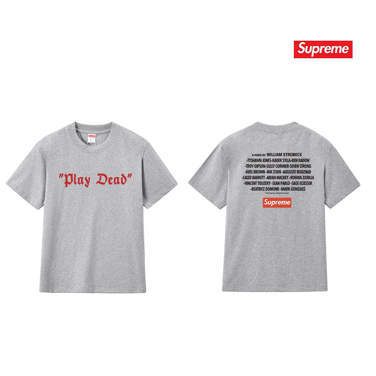 Supreme Play Dead Graphic Short-Sleeve T-Shirt