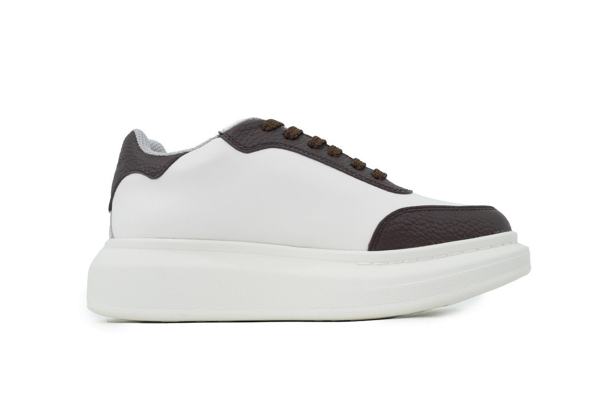 Alexander McQueen Oversized Sneakers White Taupe