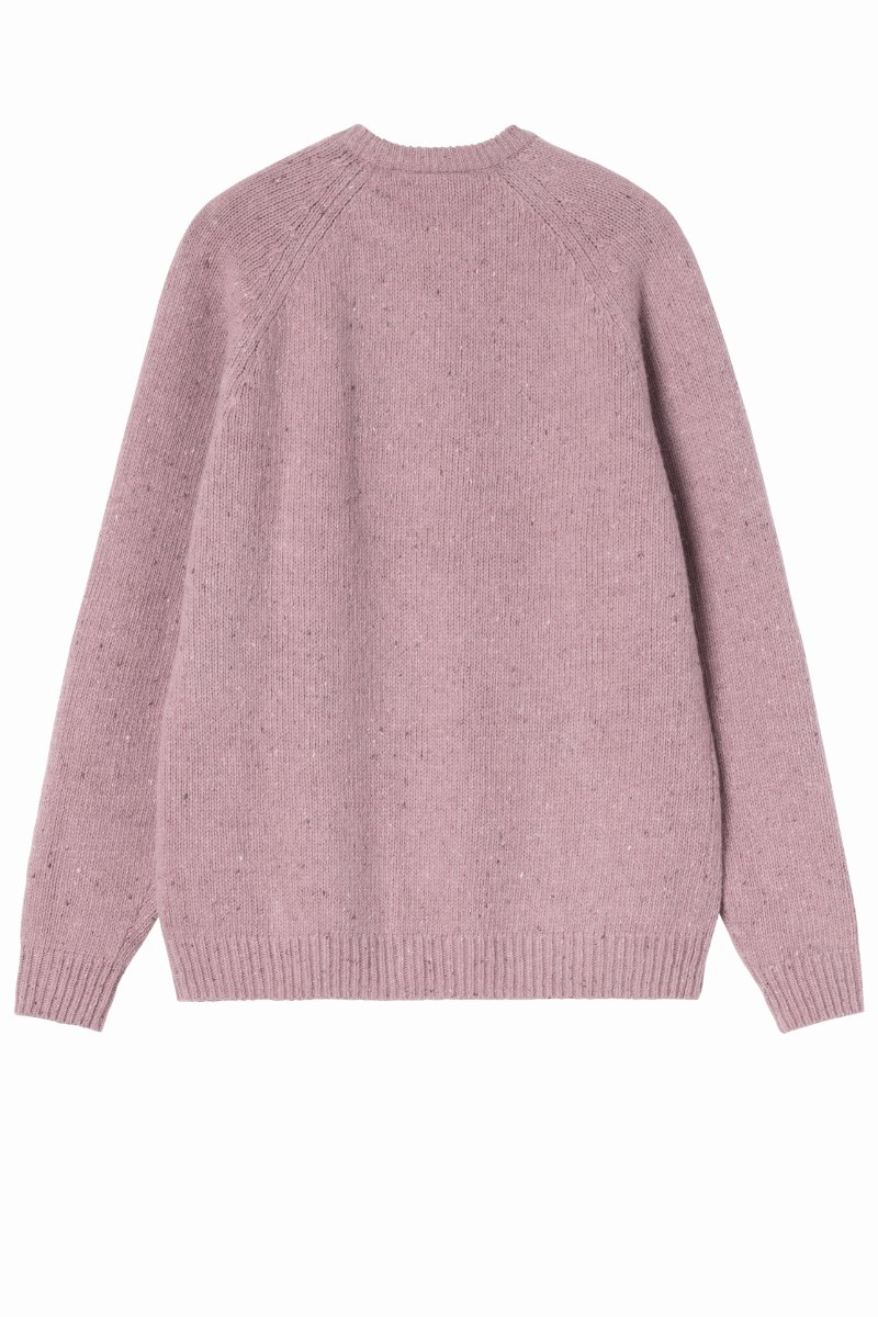 CARHARTT WIP ANGLISTIC SWEATER SPECKLED Hortensia