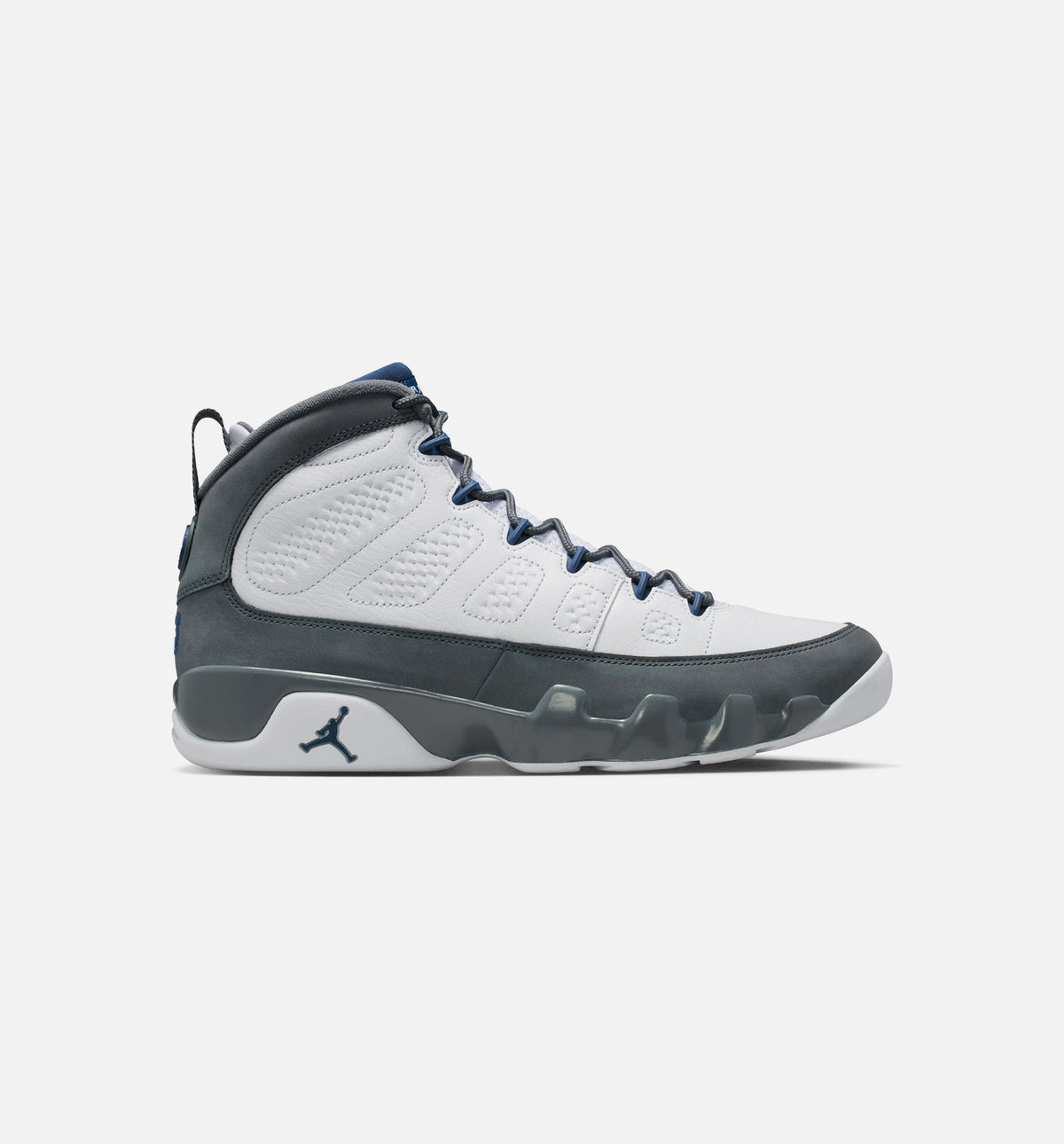 Air Jordan 9 Retro "Flint Grey and French Blue" Men's Shoe – White/French Blue/Flint Grey