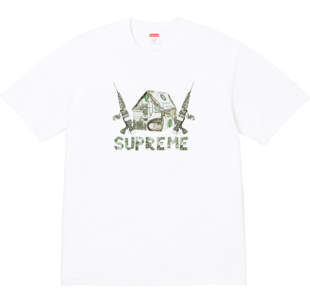 Supreme SS26 Origami Tee — Black / White
