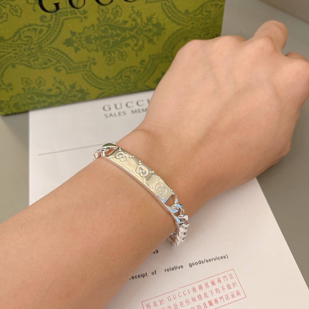 Gucci Double G Bracelet - Silver and Gold