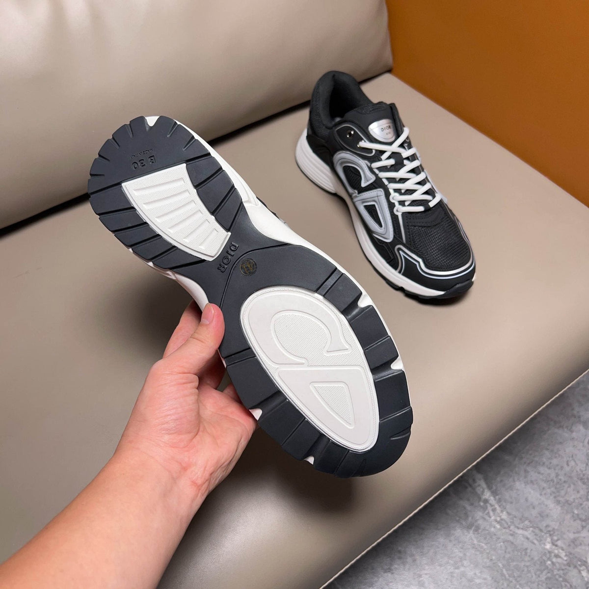 Dior B30 Black and Gray Sneakers