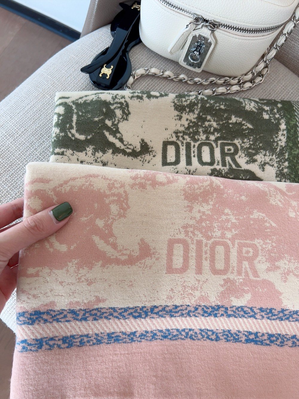 Dior Reversible Fringed Scarf