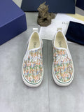 Dior Multicolor Canvas Slip-On Shoes