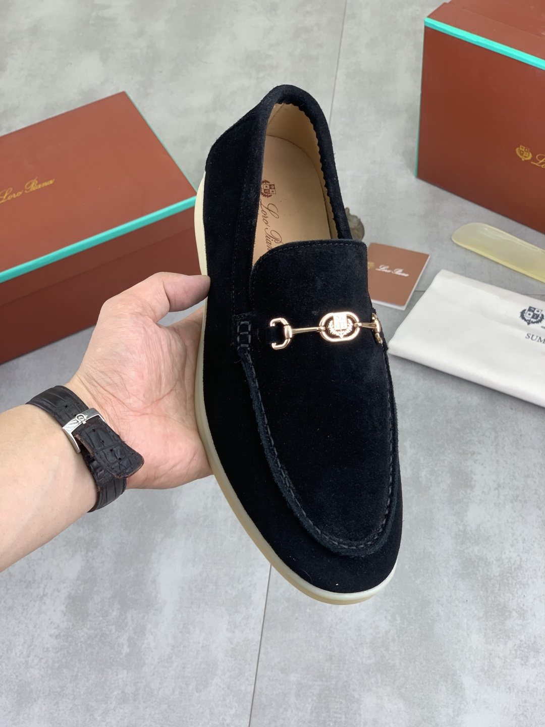 Loro Piana Bit Loafers