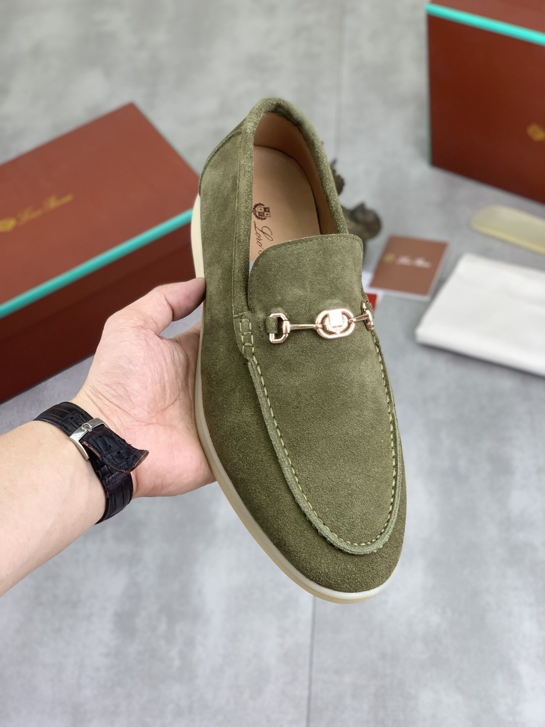 Loro Piana Bit Loafers