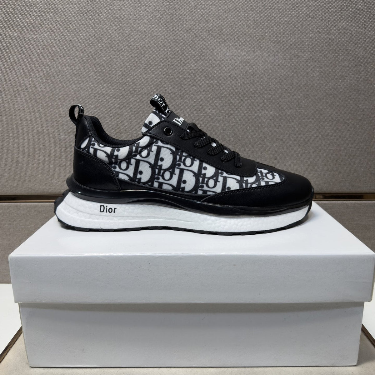 Dior Men's Patterned Panel Sneakers