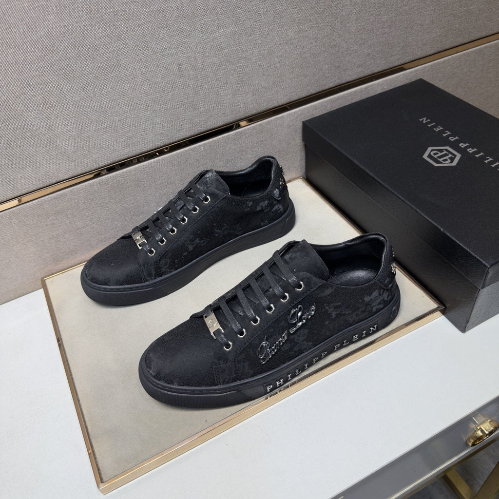 Philipp Plein Men's Script Detail Low-Top Sneakers