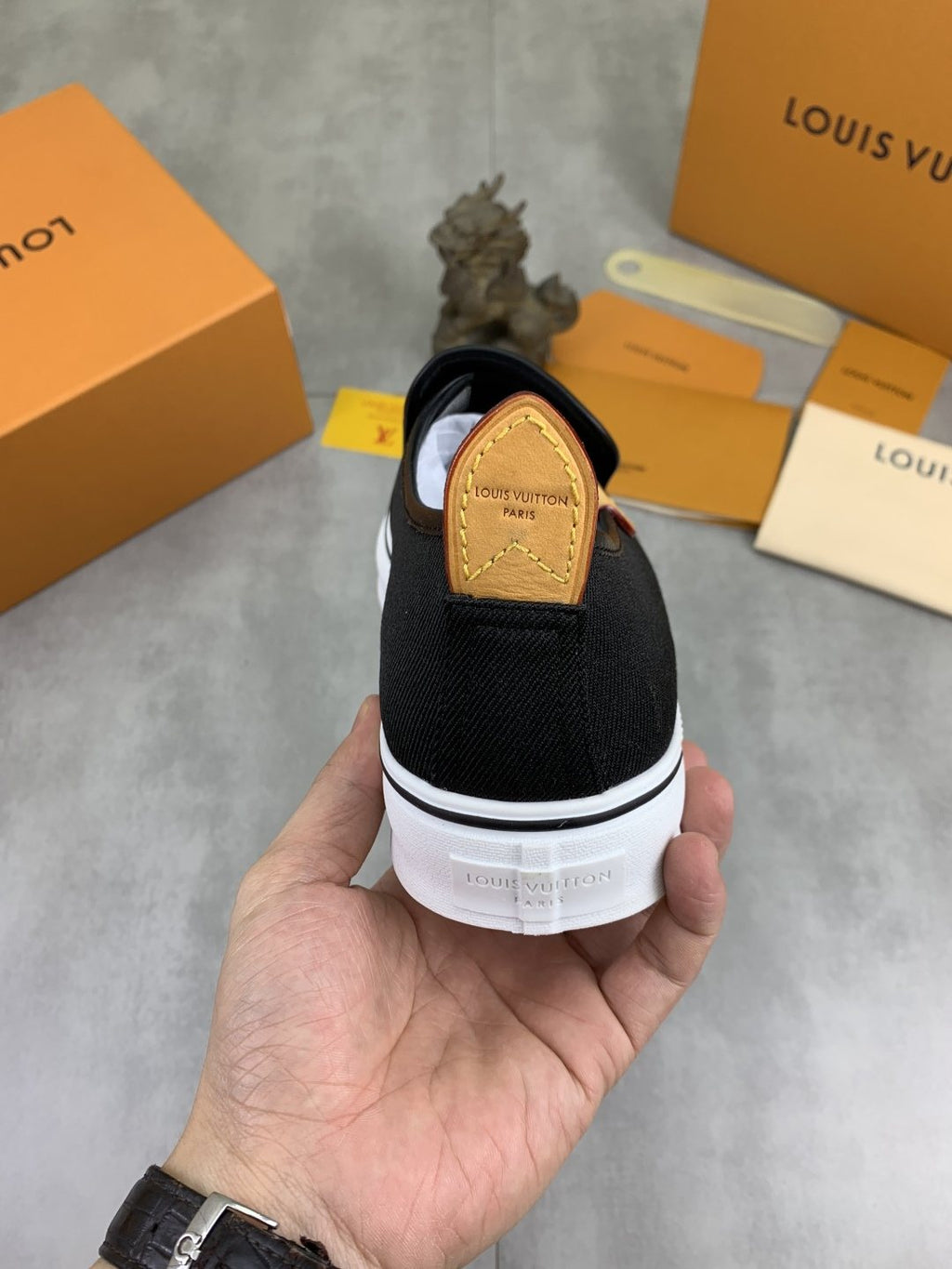 Louis Vuitton Elastic-Gore Slip-On Sneakers