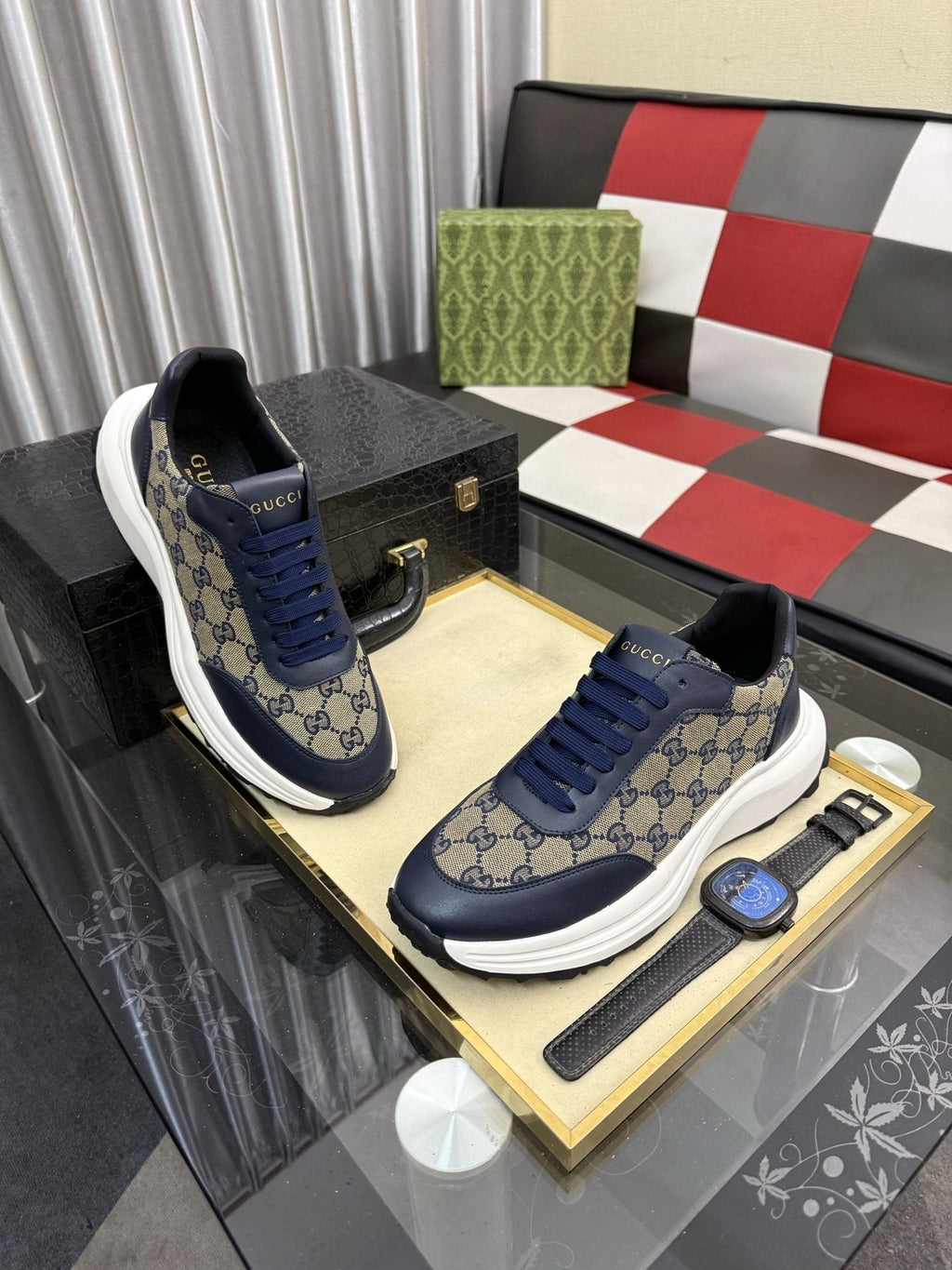 Gucci Monogram Chunky Sole Sneakers