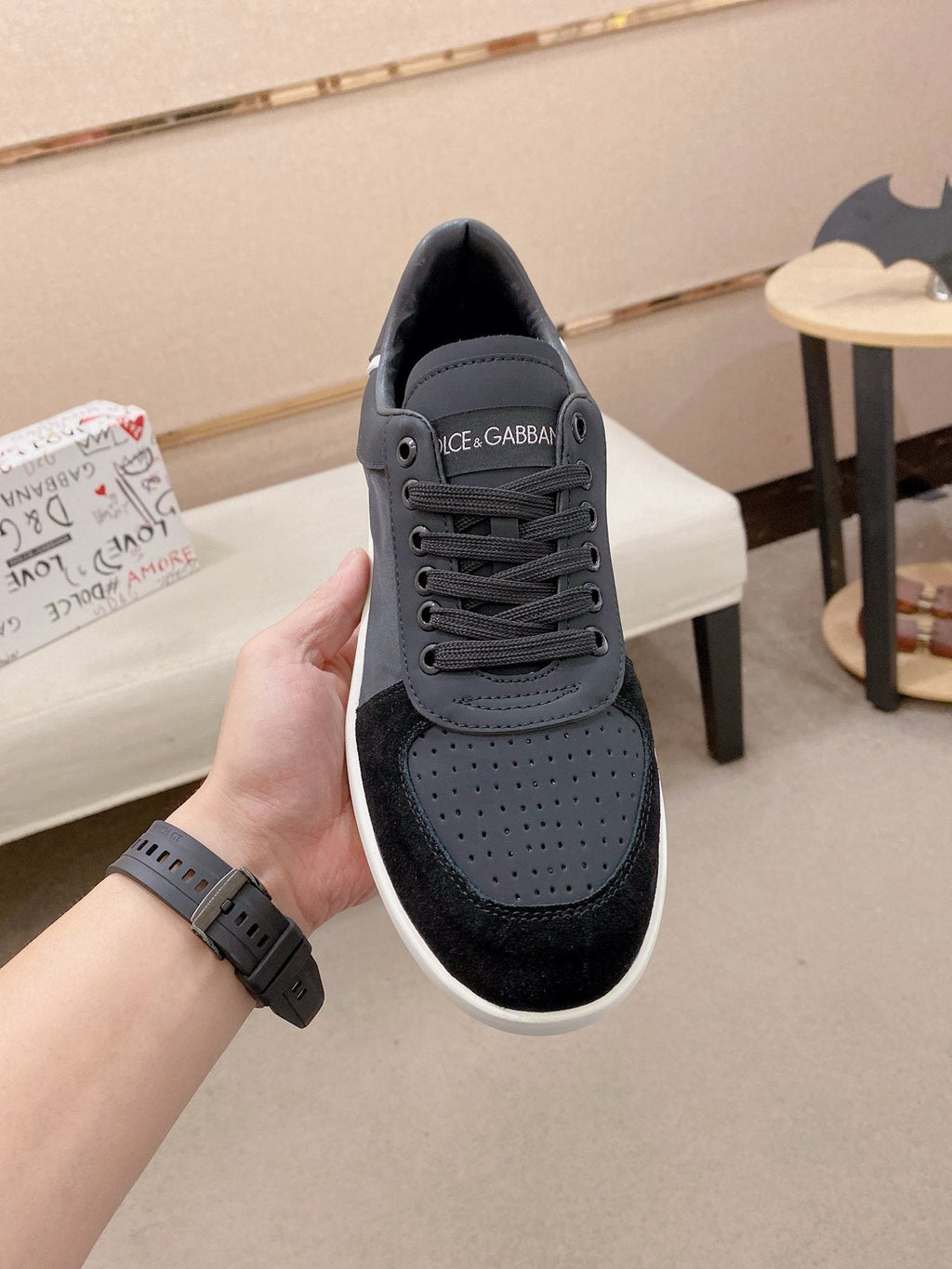 Dolce & Gabbana Contrast Low-Top Sneakers