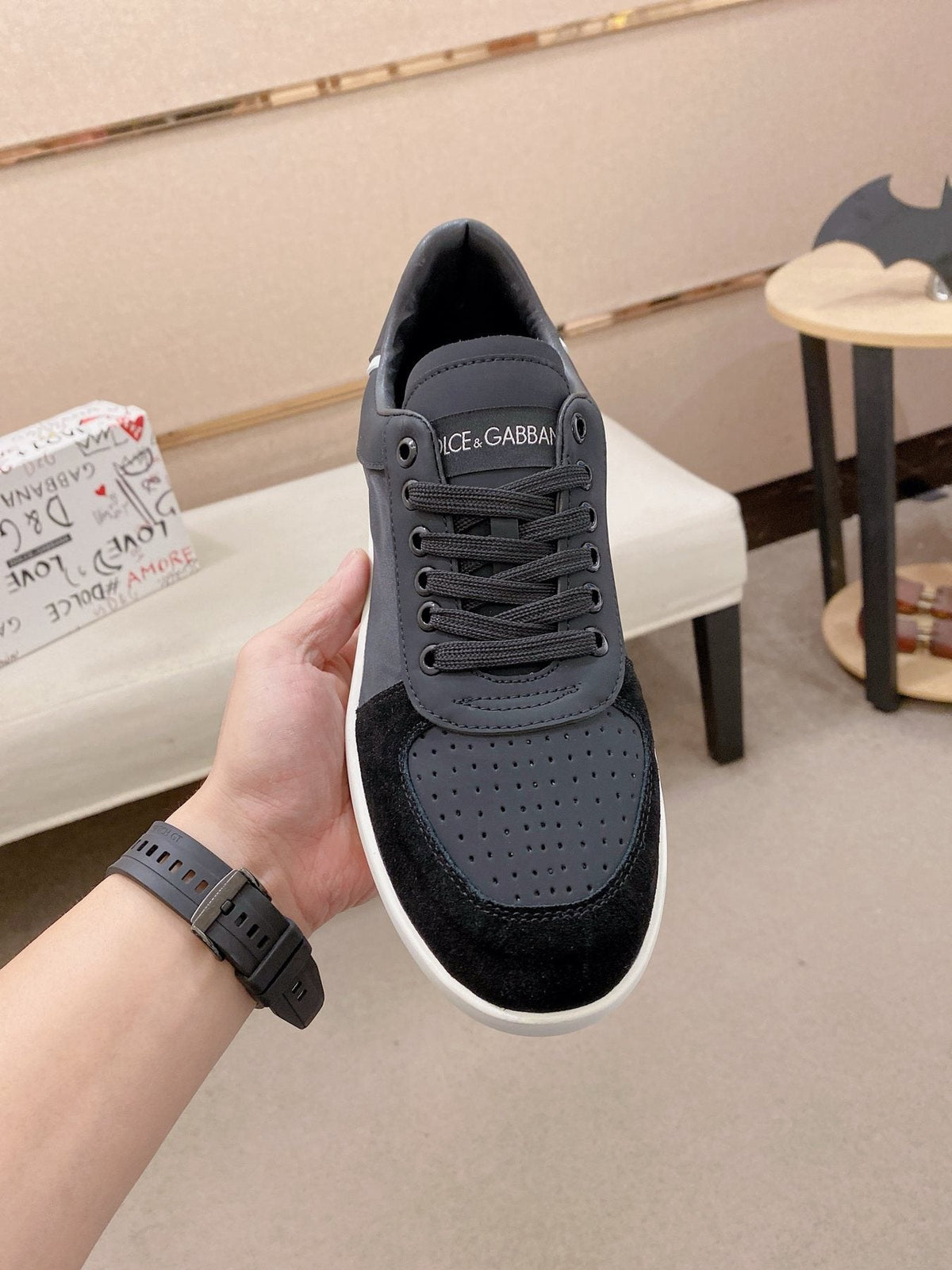 Dolce & Gabbana Contrast Low-Top Sneakers