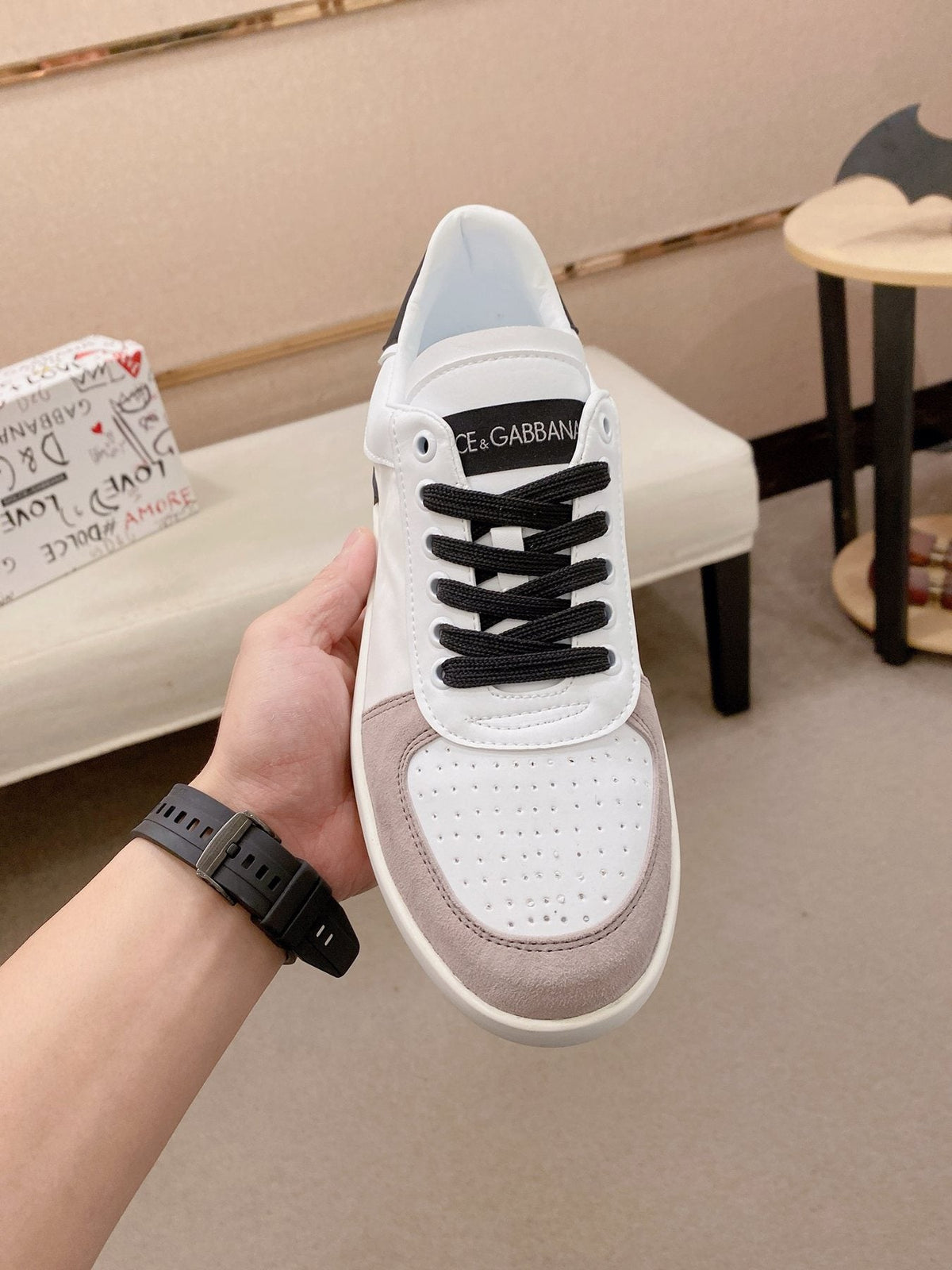 Dolce & Gabbana Contrast Low-Top Sneakers