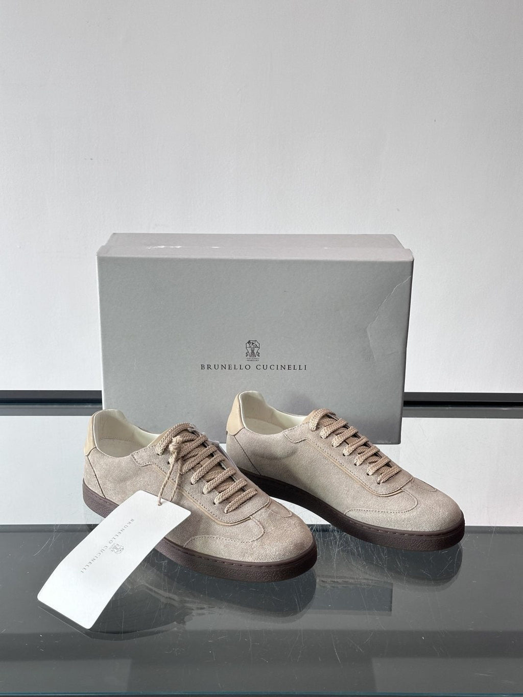 Brunello Cucinelli Men's Lace-Up Low-Top Sneakers