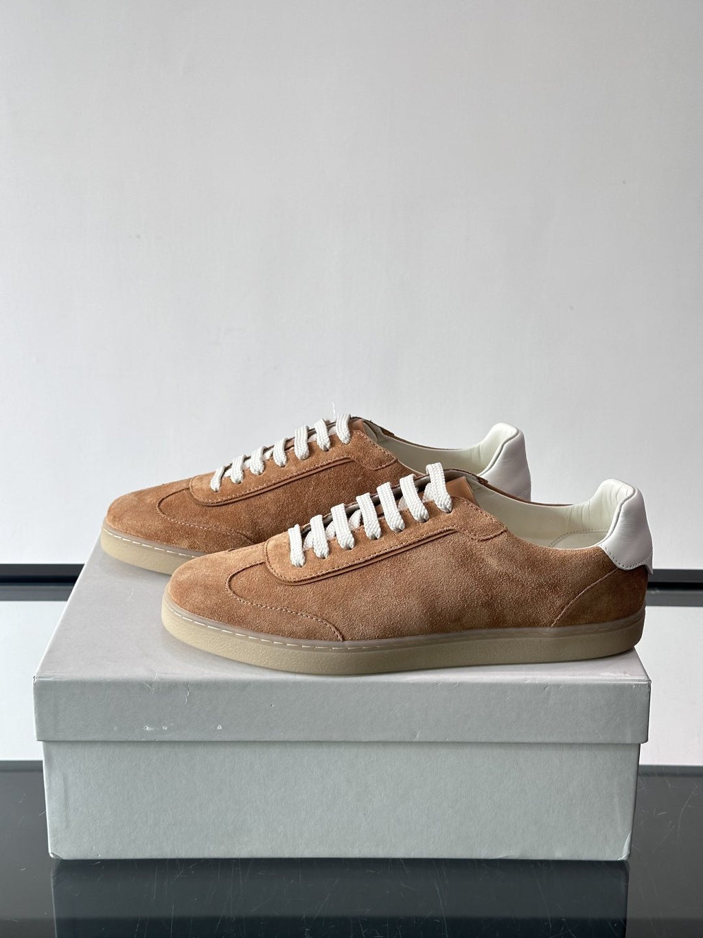 Brunello Cucinelli Men's Lace-Up Low-Top Sneakers