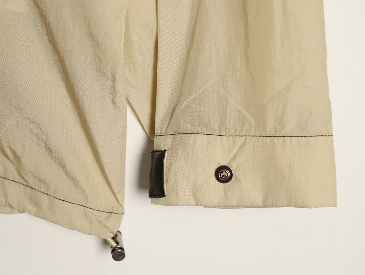 Loewe Contrast-Pocket Hooded Zip Jacket - Beige