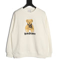 Burberry Teddy Bear Lettering Crewneck Sweatshirt - Cream